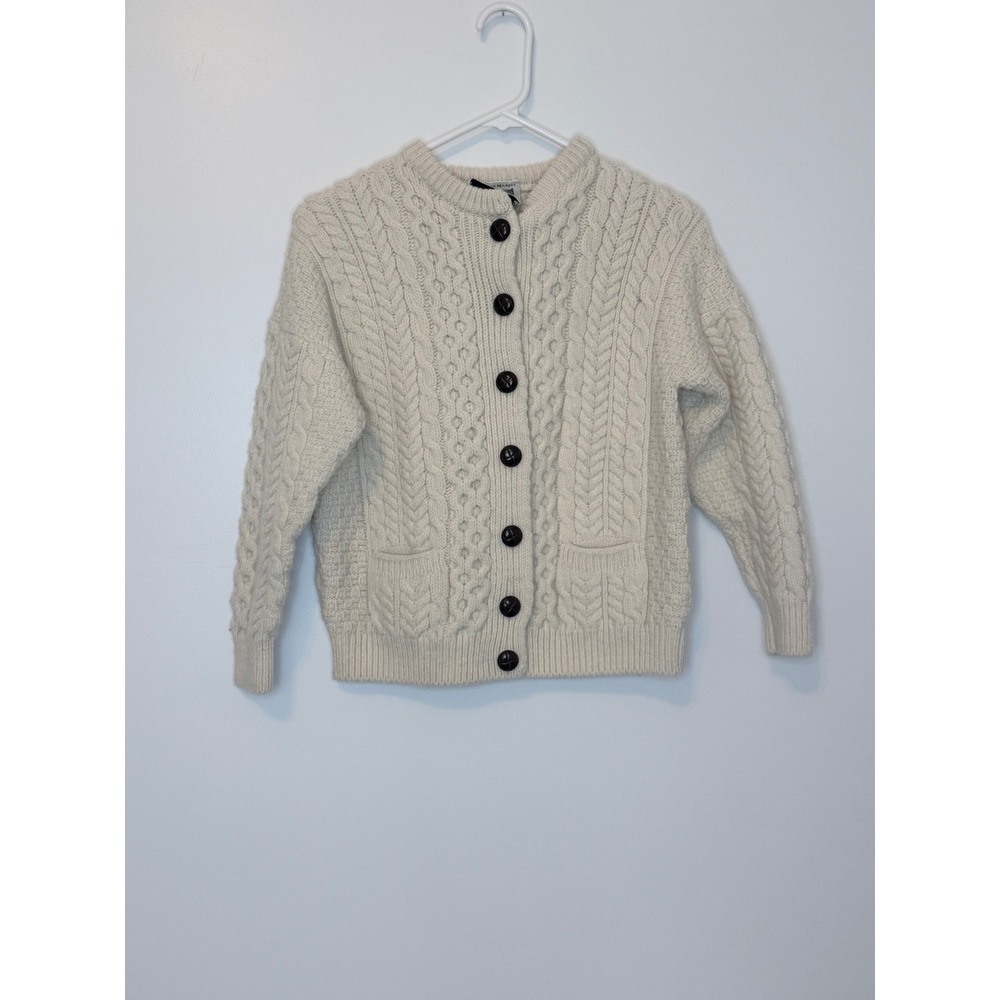 Authentic Aran Sweater Market Merino Wool Cardigan